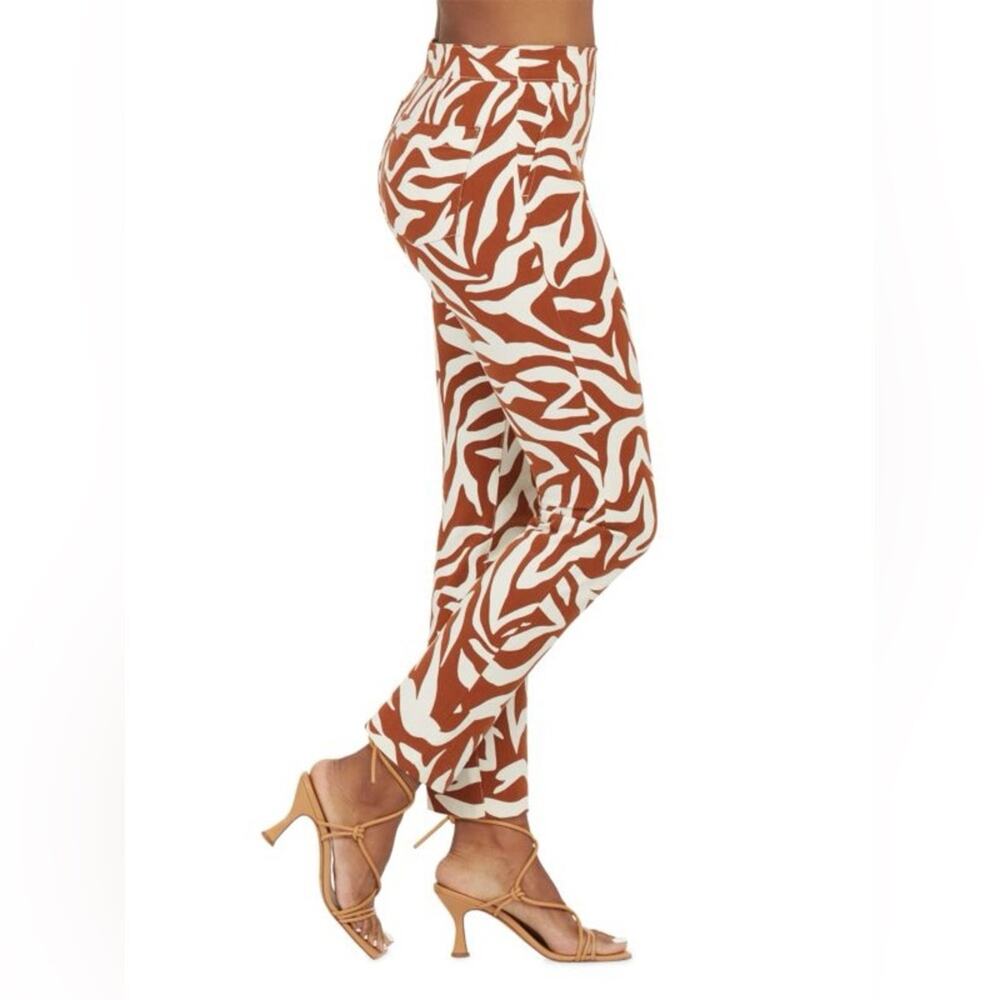 Spanx Polished Printed High Rise Skinny Leg Ankle Pull-On Pants Women’s Size 1X - Picture 2 of 9